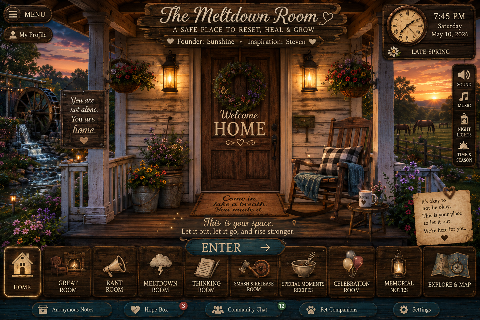 The Meltdown Room Entrance