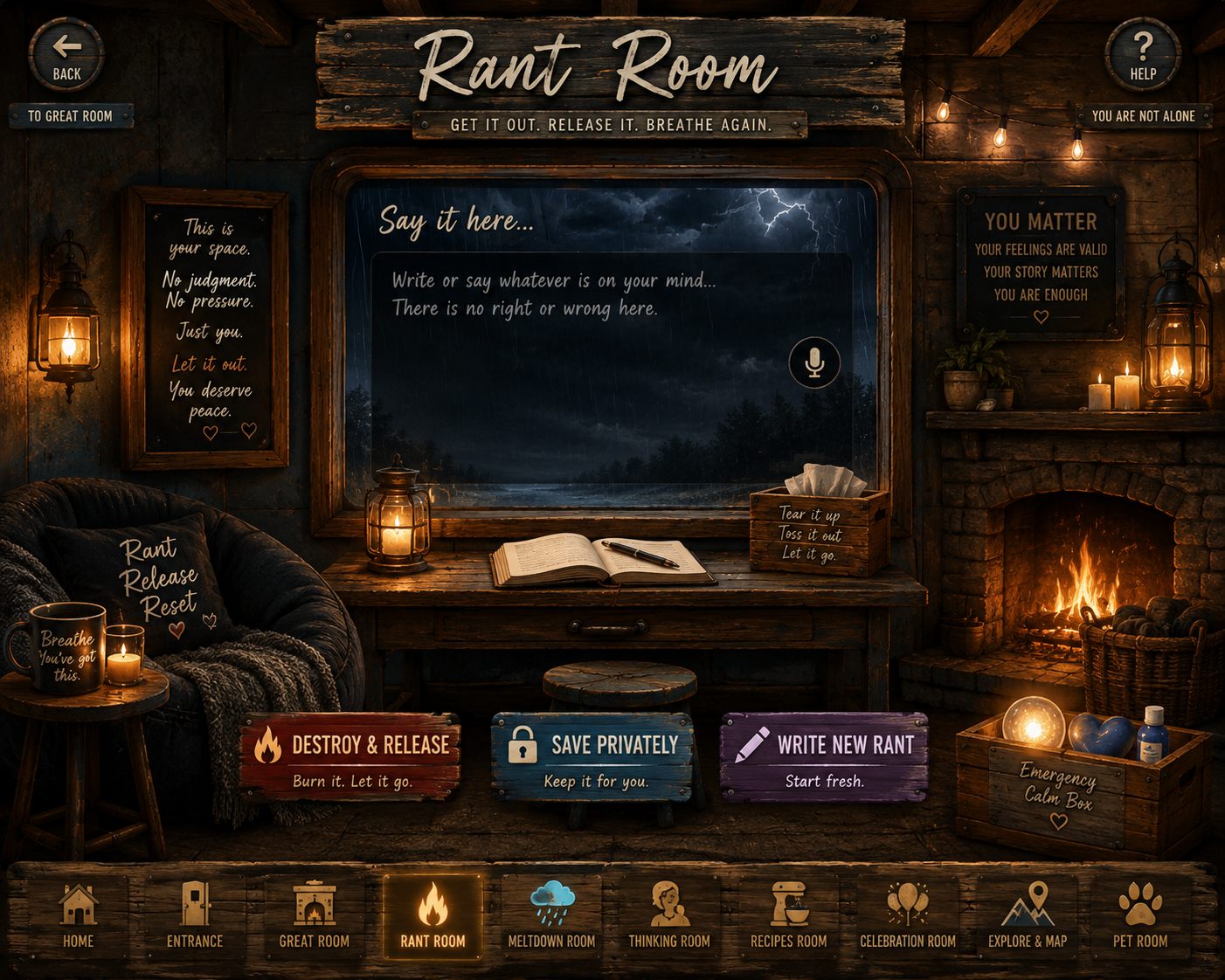 The Meltdown Room Rant Room